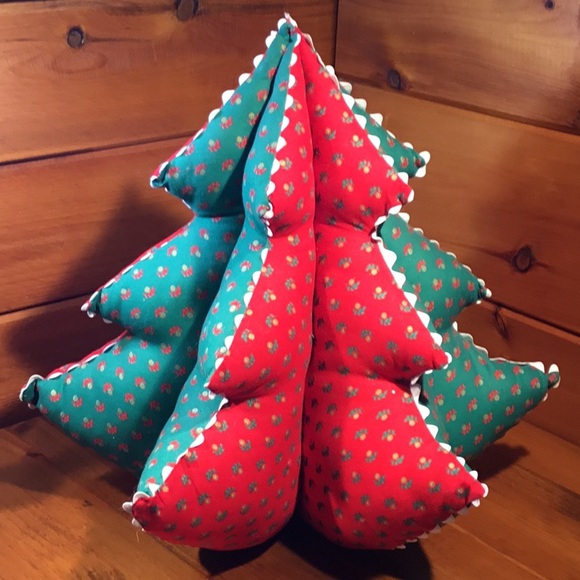 Vtg. Handcrafted Stuffed Christmas 16” Tree Decor - Picture 7 of 16